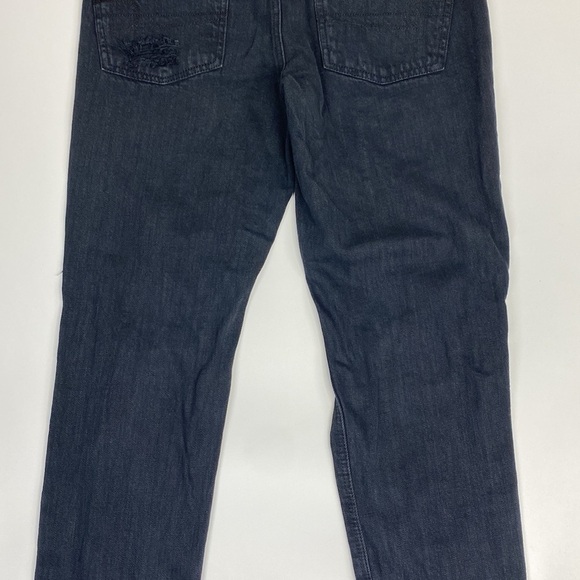 American Eagle Black Tomgirl Button Fly Jeans Size 2 Regular - Picture 6 of 13